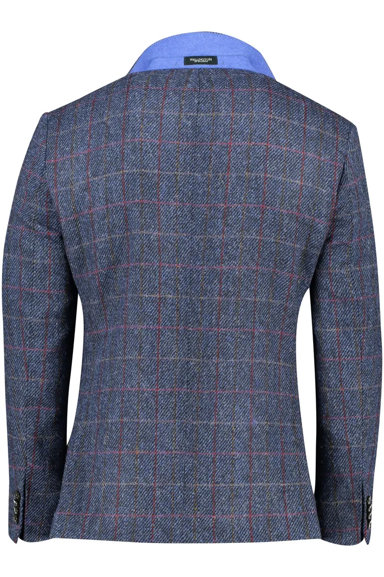 Wellington of Bilmore colbert blauw met ruit
