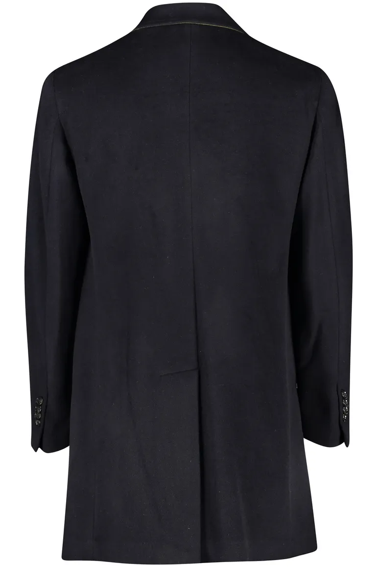 Wellington of Bilmore winterjas lang donkerblauw