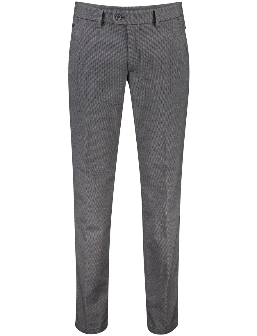 katoenen broek Eurex grijs geruit katoen Eurex