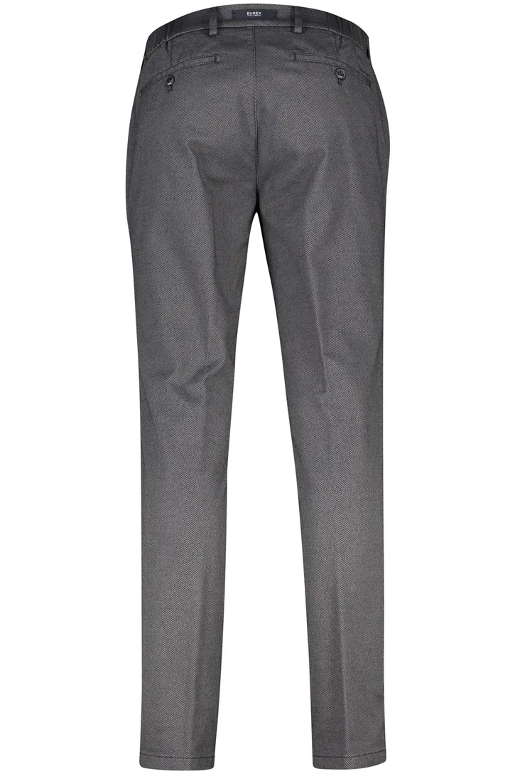 Eurex katoenen broek grijs geruit katoen Eurex