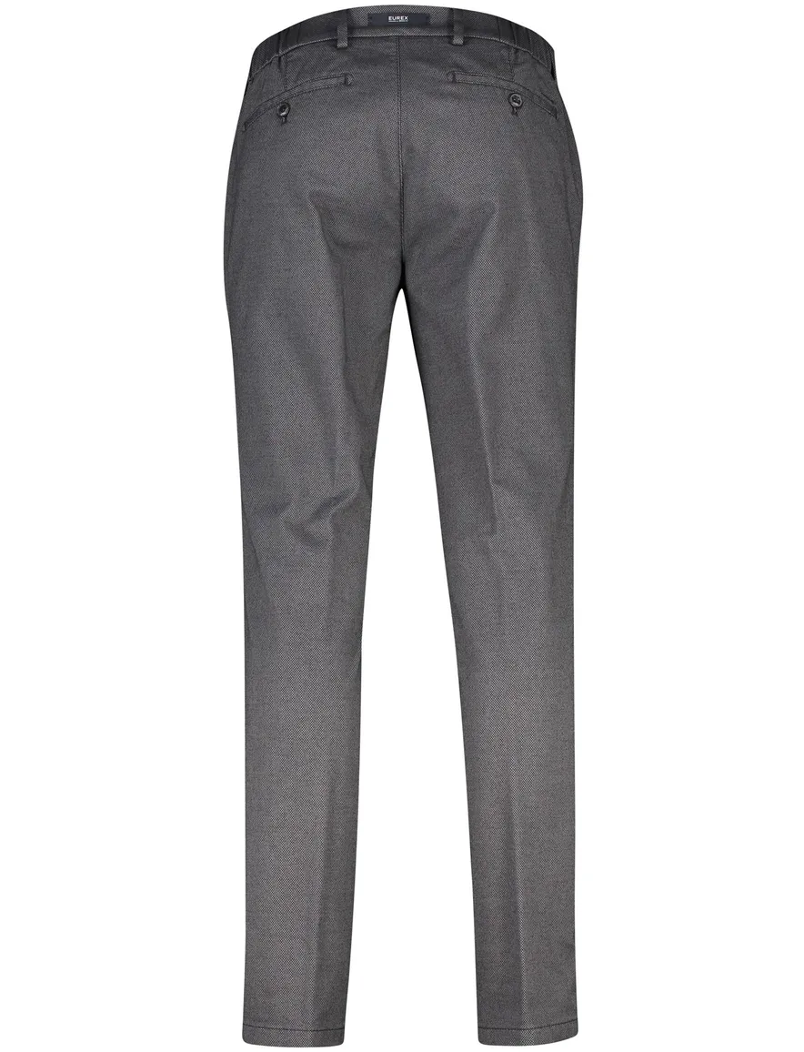 katoenen broek Eurex grijs geruit katoen Eurex