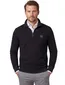 Hugo Boss sweater opstaande kraag zwart effen katoen