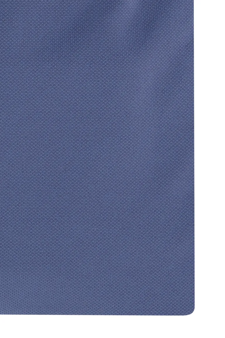 Blauw effen slim fit John Miller business overhemd