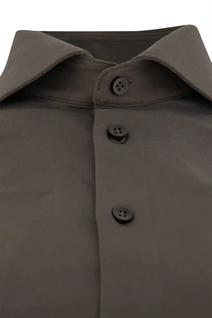 John Miller business overhemd John Miller Slim Fit slim fit groen effen