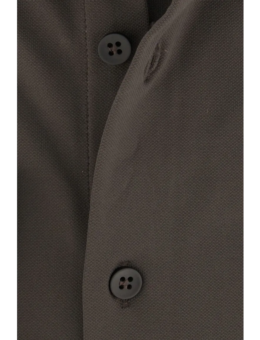 John Miller business overhemd slim fit bruin effen