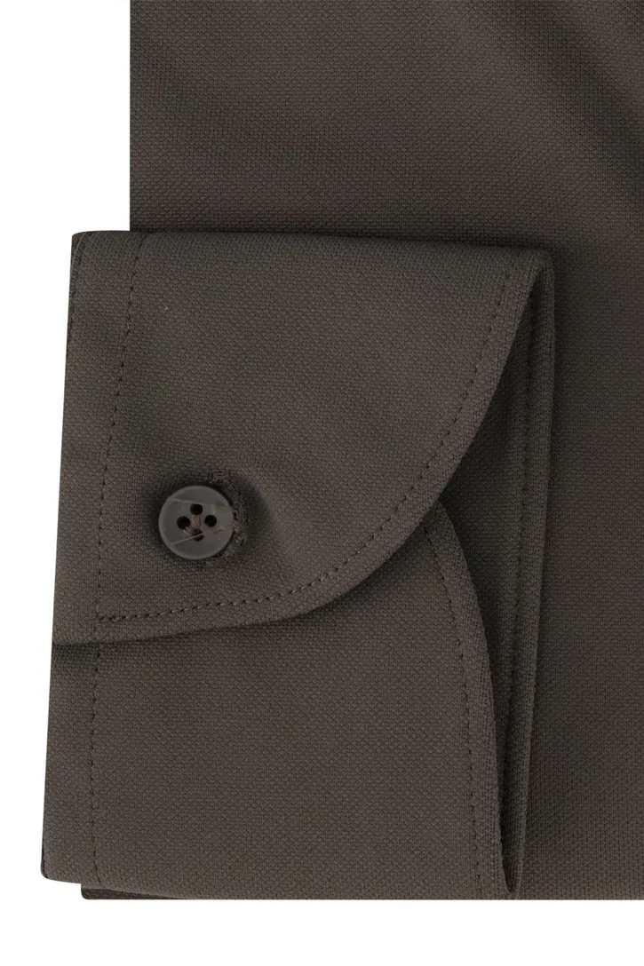 John Miller business overhemd John Miller Slim Fit slim fit groen effen