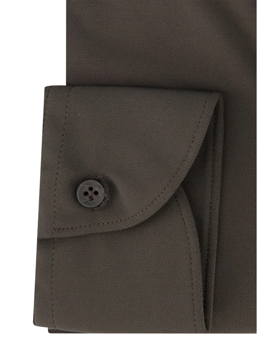 John Miller business overhemd John Miller Slim Fit slim fit groen effen