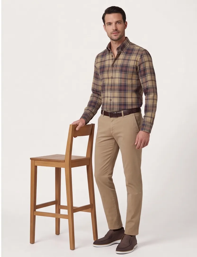 Wit overhemd John Miller zakelijk Slim Fit geprint katoen