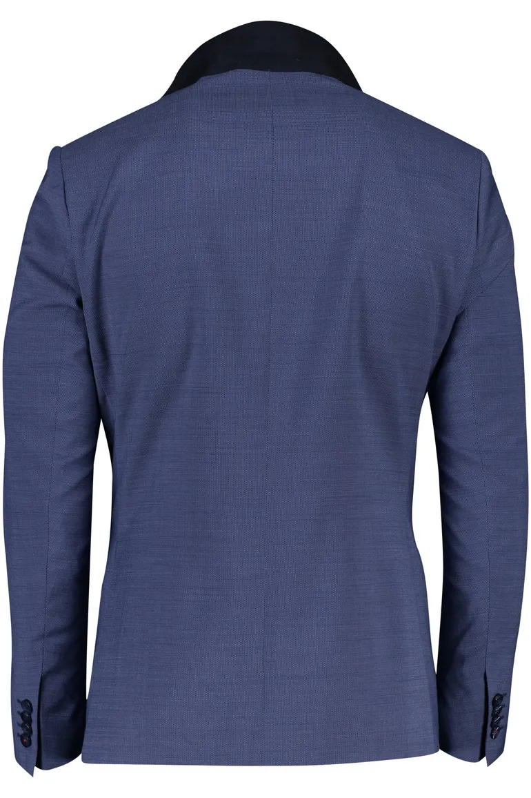 Roy Robson colbert blauw viscose Mix & Match
