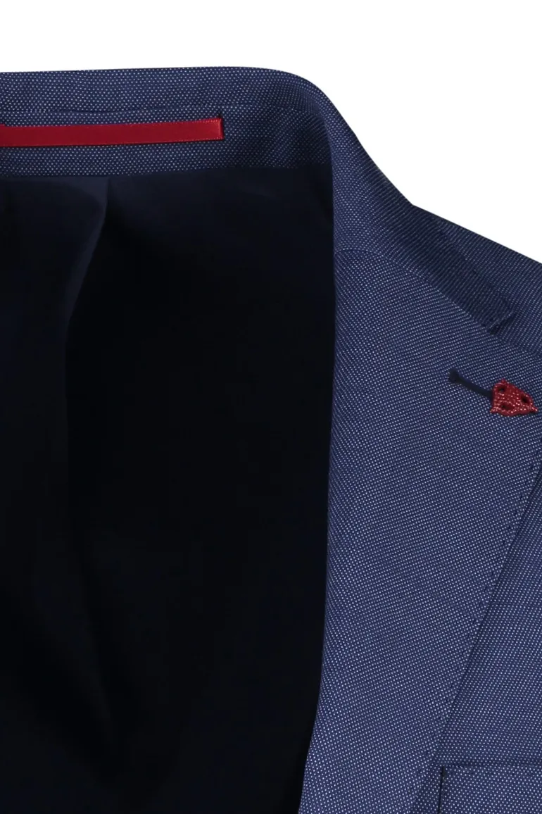 Roy Robson colbert blauw viscose Mix & Match