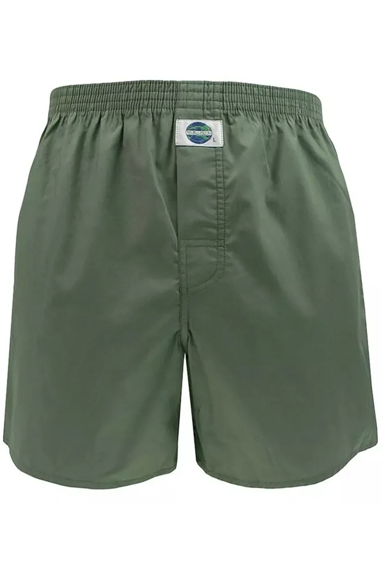boxershort Deal effen katoen groen