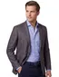 Dressler colbert bruin geruit slim fit