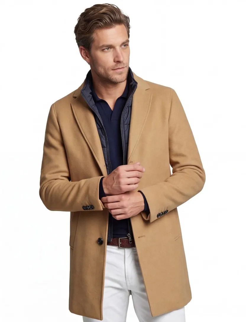 winterjas Portofino camel