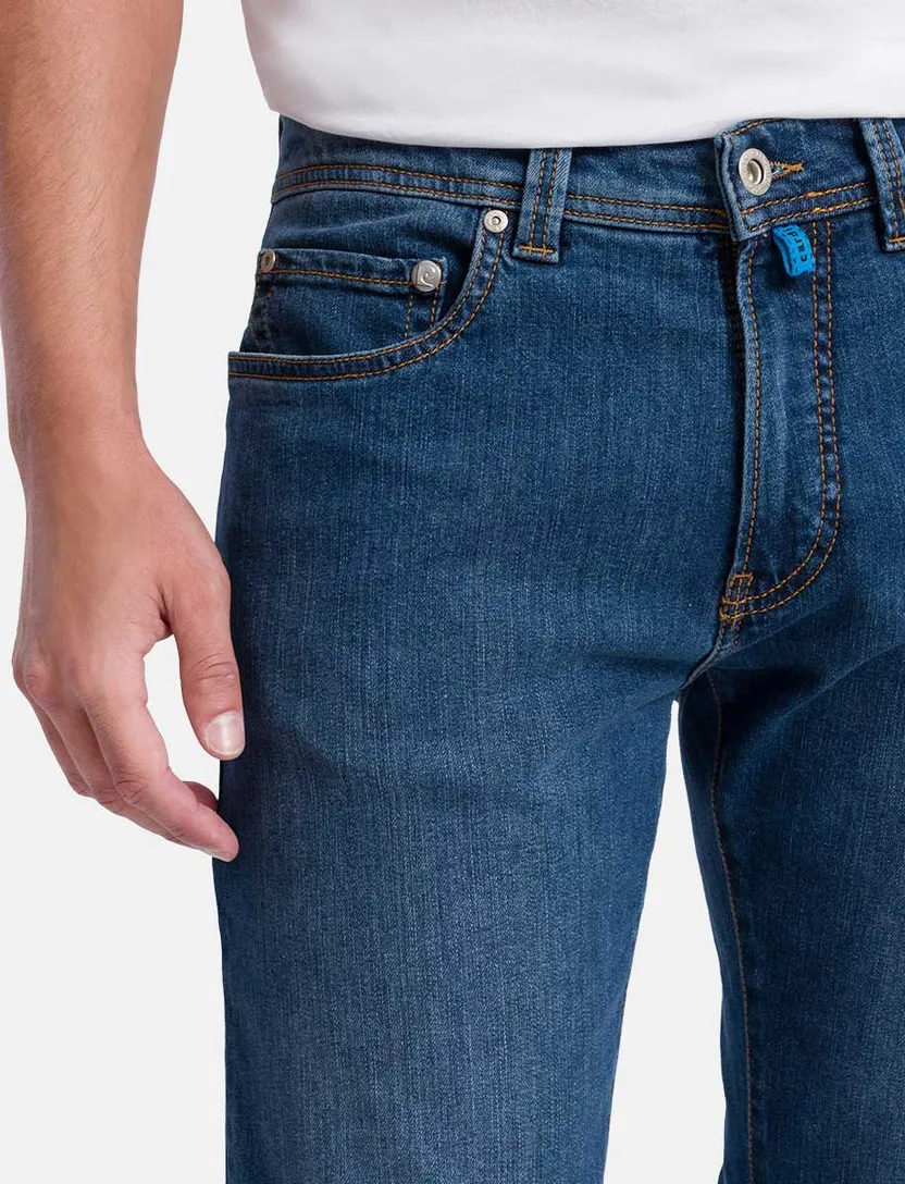 Pierre Cardin jeans Lyon blauw denim Future Flex Tapered Fit