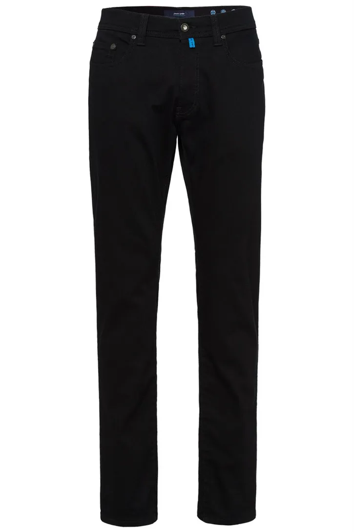 Pierre Cardin Future Flex Tapered Fit zwart 5-pocket