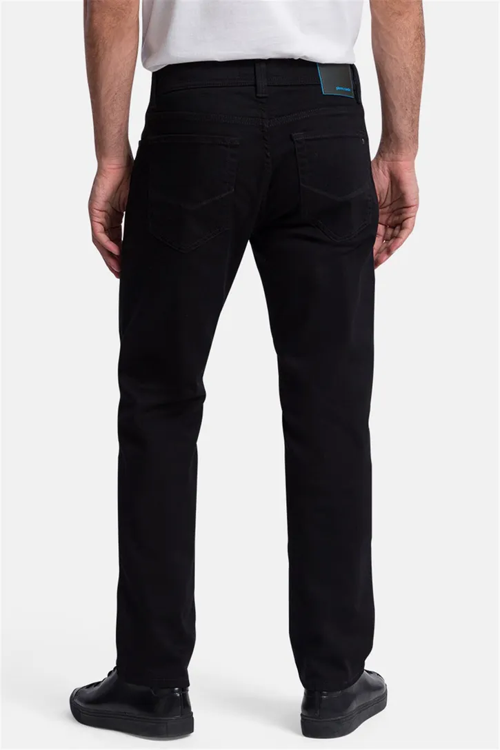 Pierre Cardin Future Flex Tapered Fit zwart 5-pocket