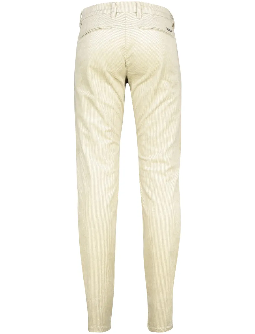 Mac katoenen broek Lennox beige effen katoen