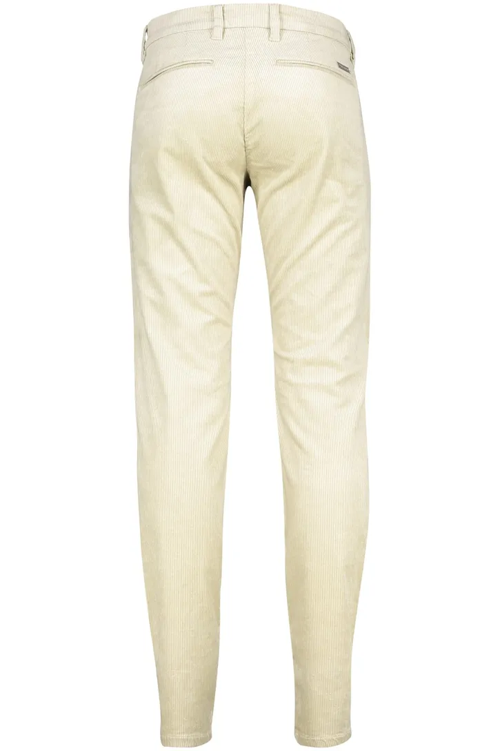 Mac Lennox katoenen broek beige effen katoen