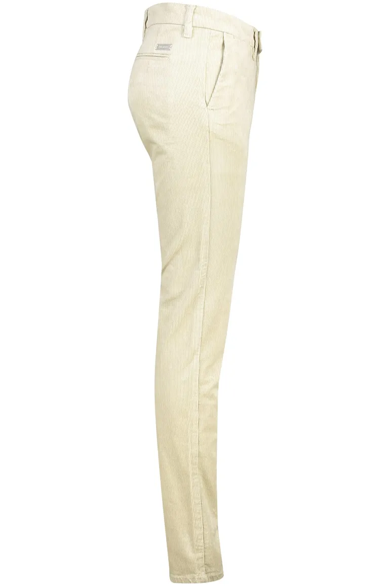 katoenen broek Mac beige Lennox effen katoen