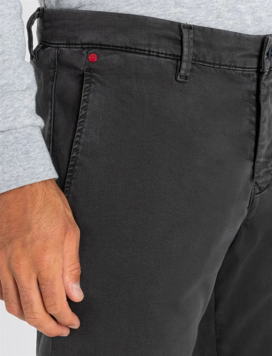 jeans Mac grijs effen katoen