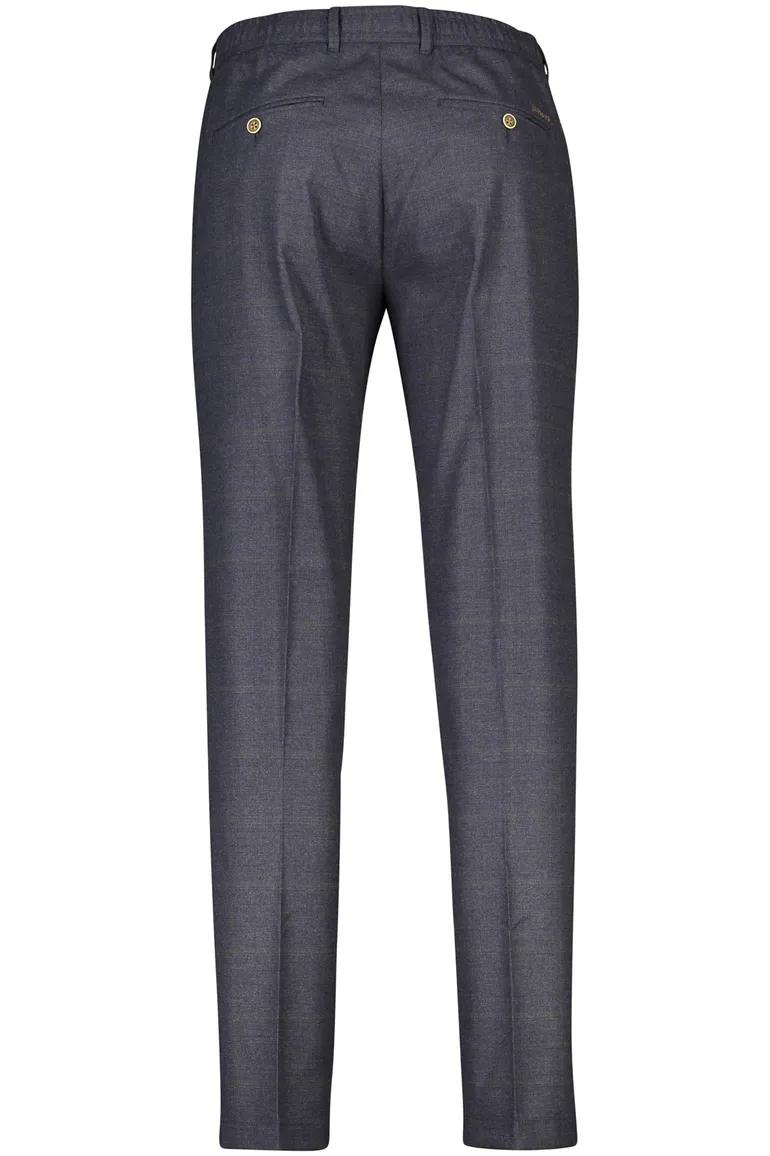 Vanguard katoenen broek donkerblauw gemêleerd