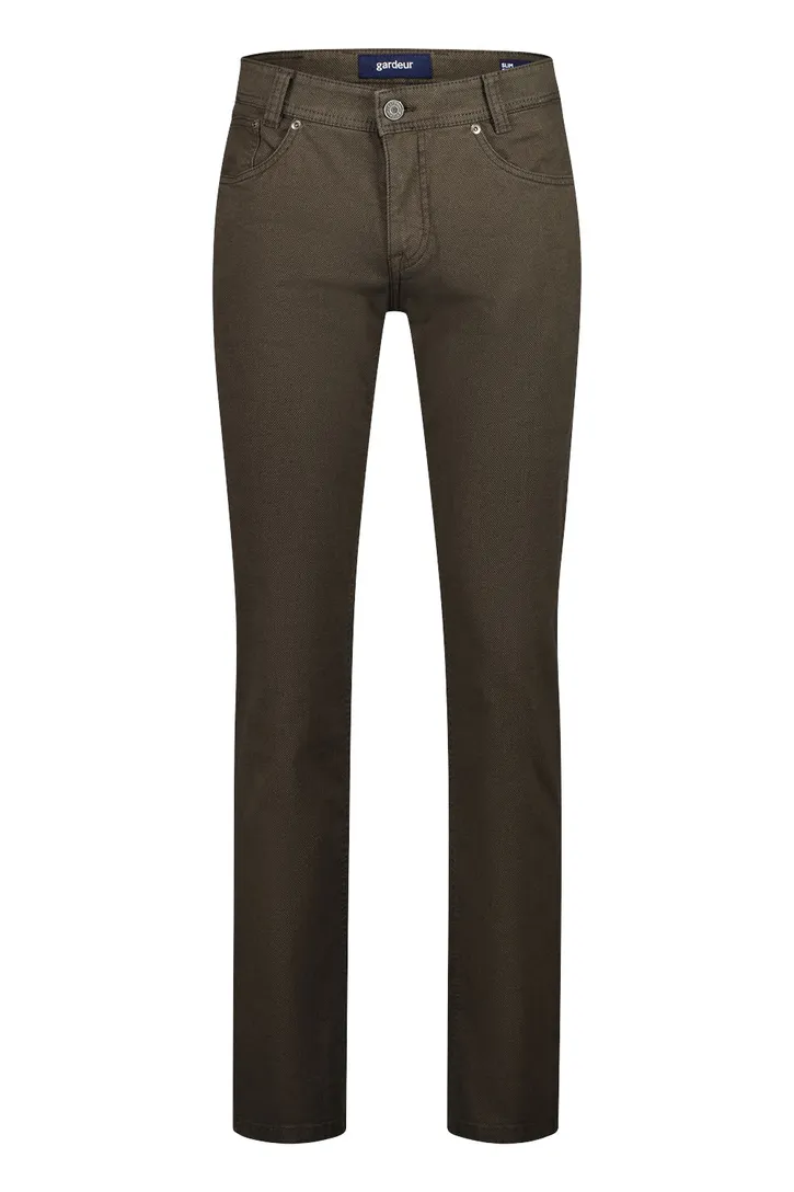 Gardeur jeans bruin katoen-stretch Sandro