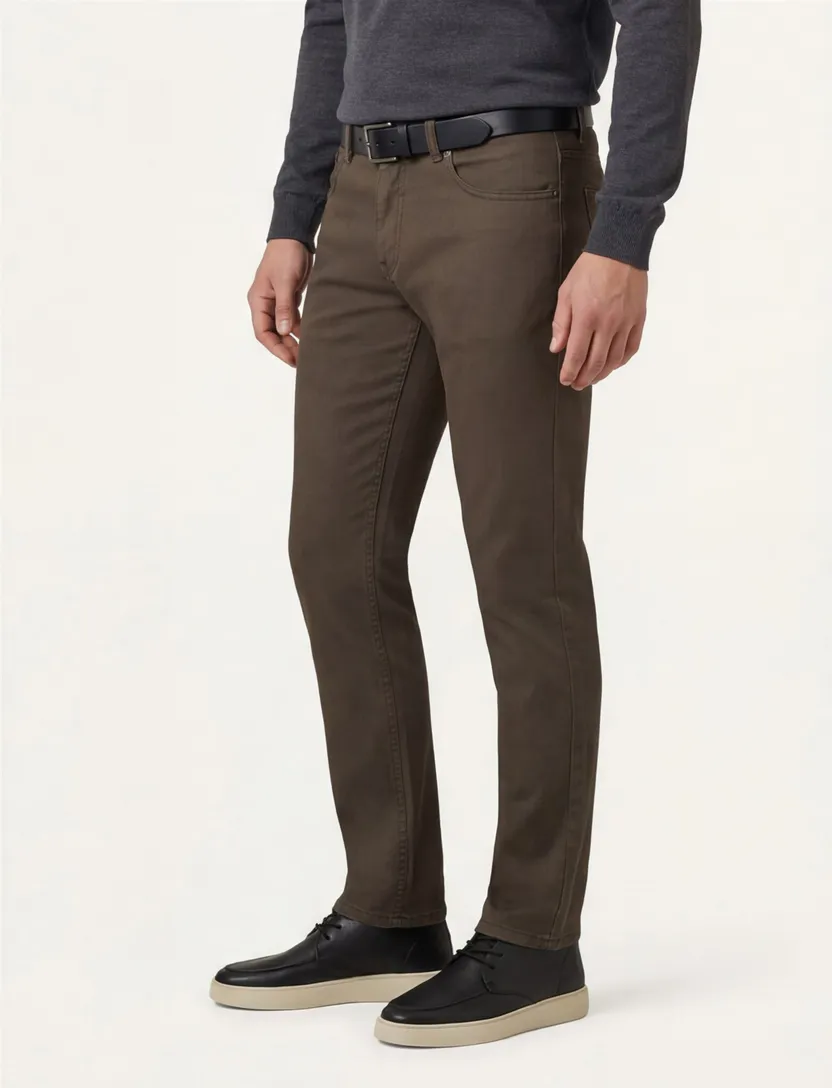 Gardeur jeans bruin katoen-stretch Sandro