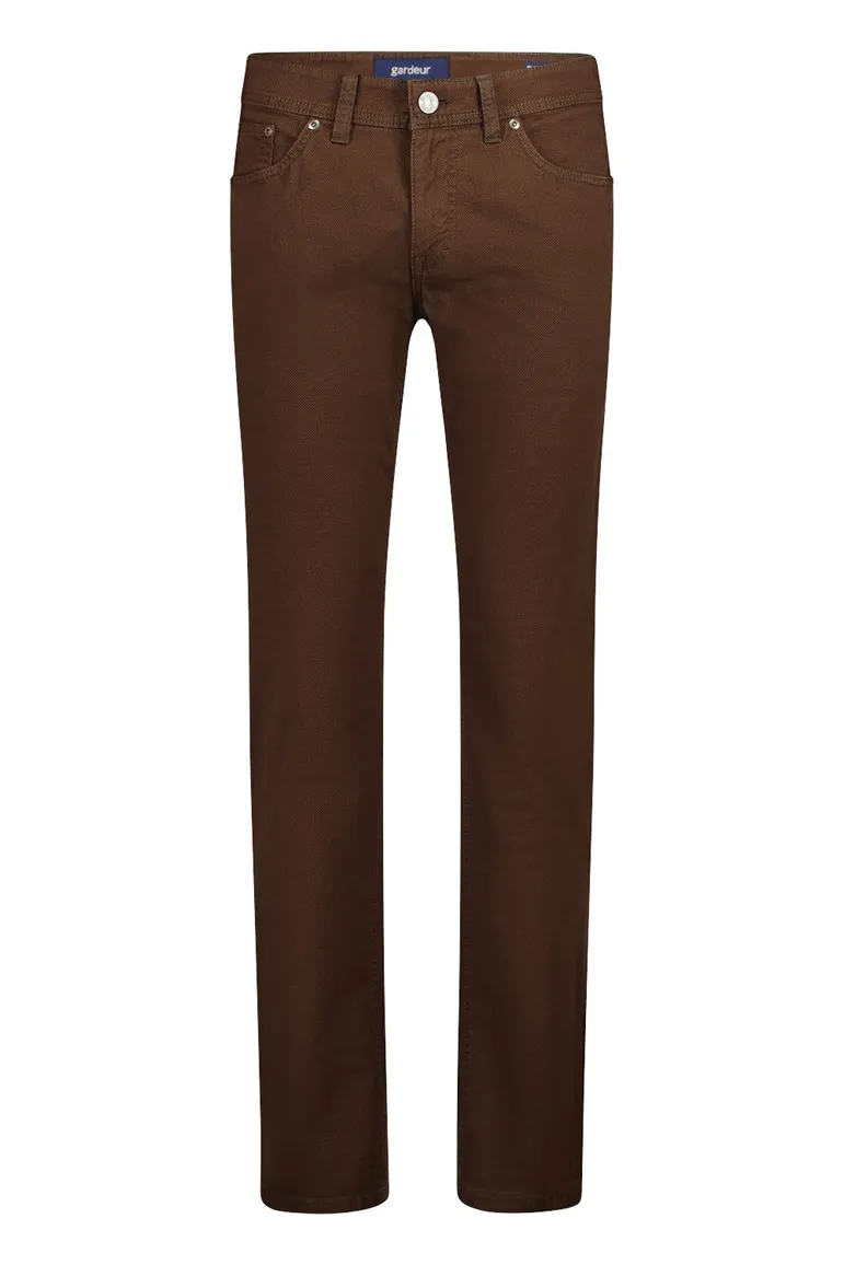 jeans Gardeur bruin effen katoen Sandro