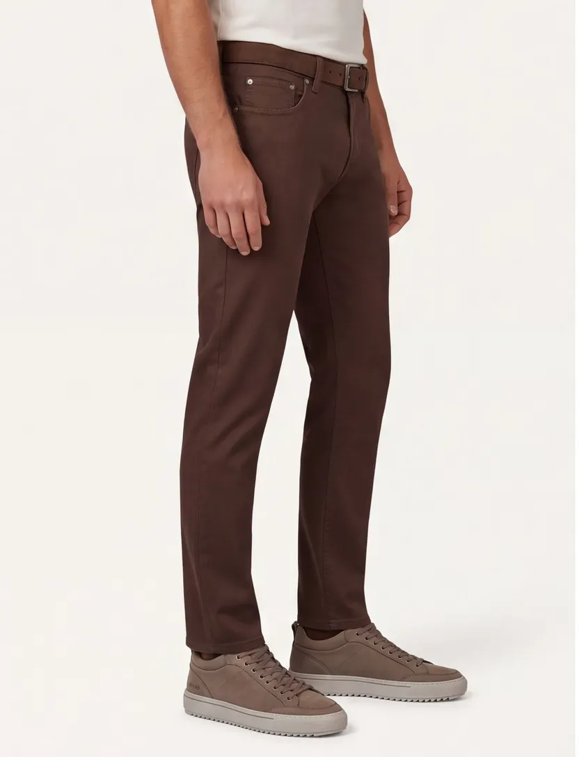 Gardeur jeans bruin effen katoen Sandro