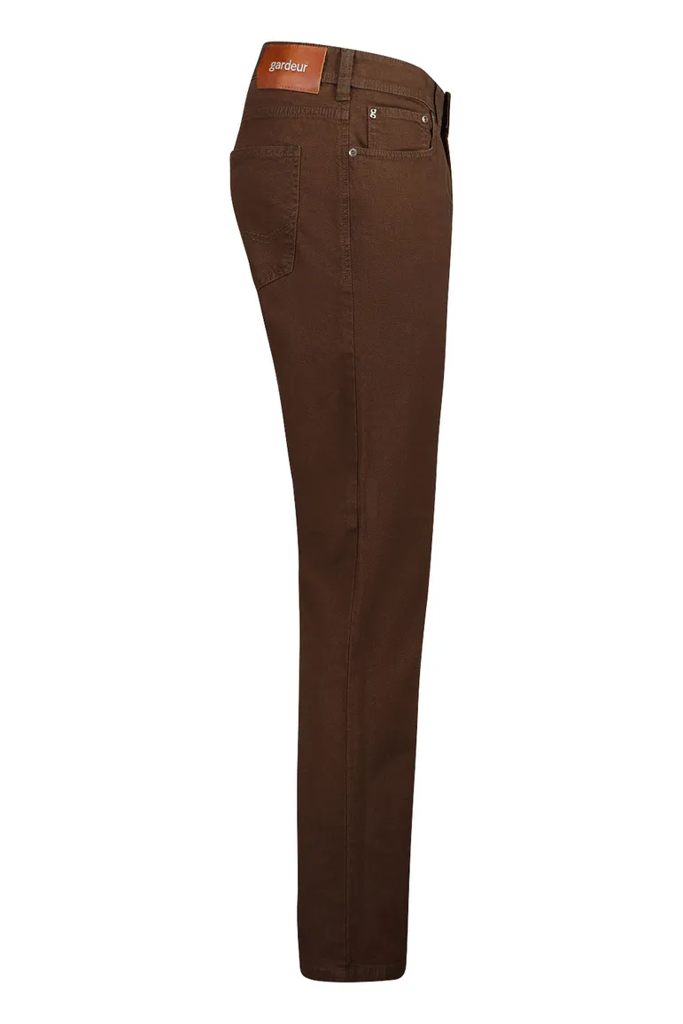 jeans Gardeur bruin effen katoen Sandro