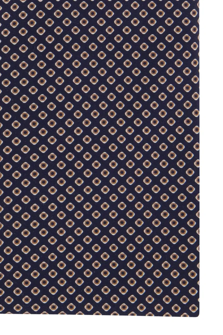 Olymp business overhemd extra slim fit blauw geprint katoen
