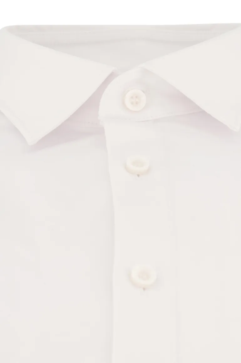 Olymp business overhemd super slim fit wit effen katoen