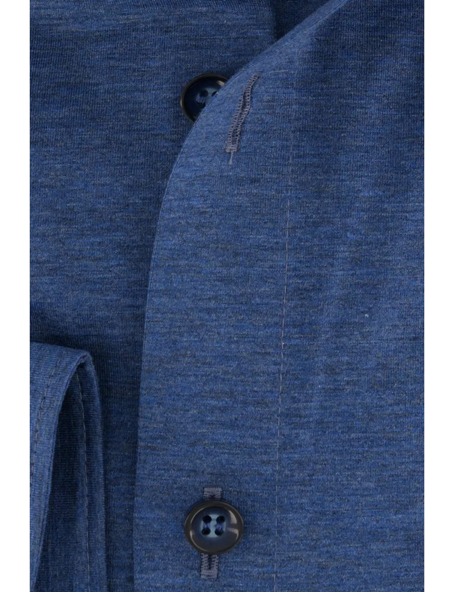 Olymp 24/Seven No. 6 super slim overhemd mouwlengte 7 blauw