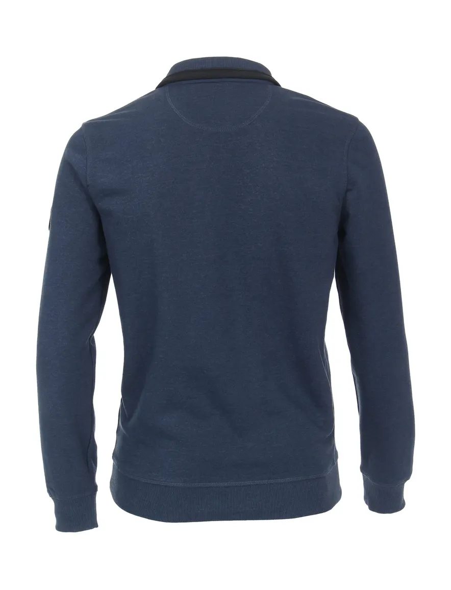 Casa Moda trui met rits blauw