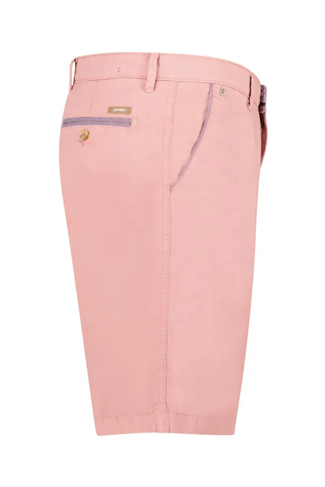 korte broek Gardeur Jasper roze effen katoen
