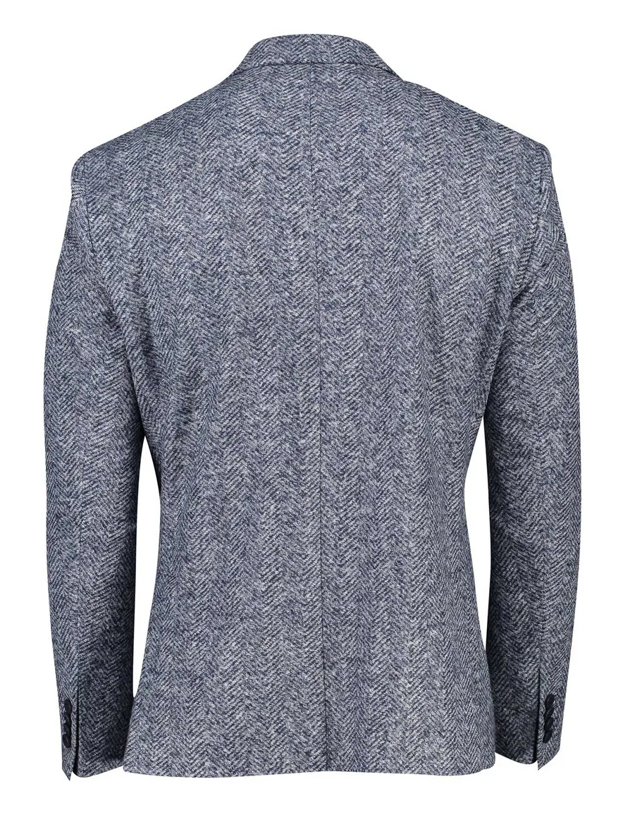 colbert Roy Robson normale fit blauw effen