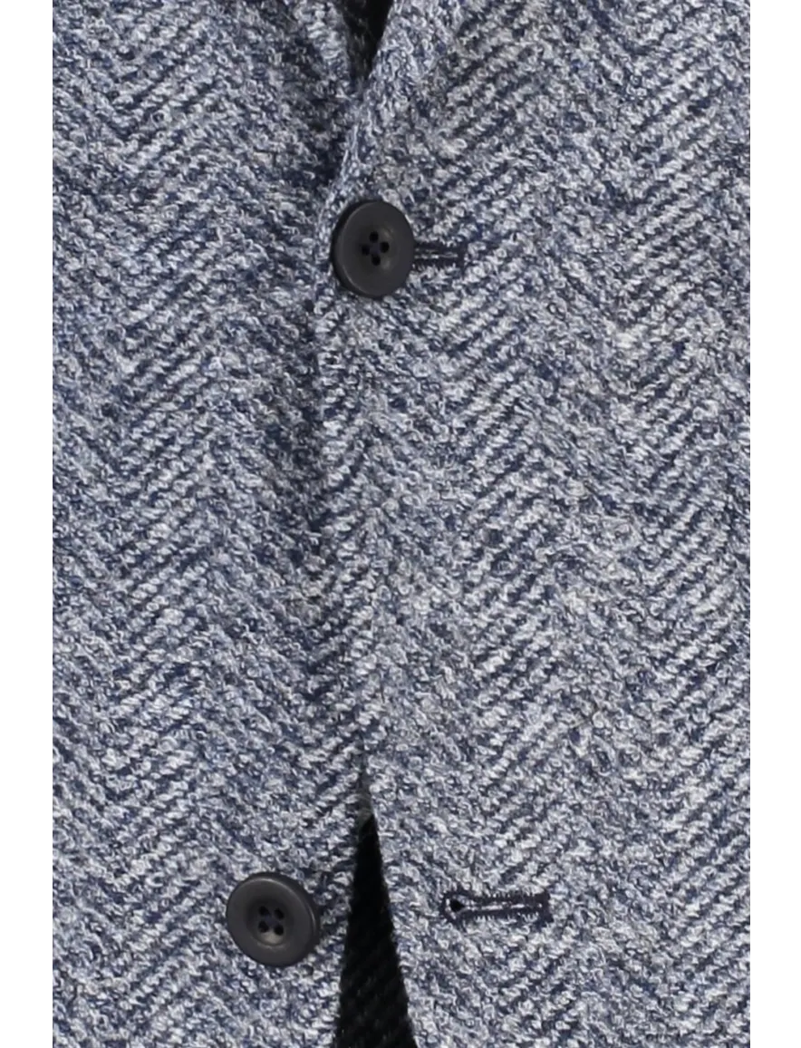 colbert Roy Robson normale fit blauw effen