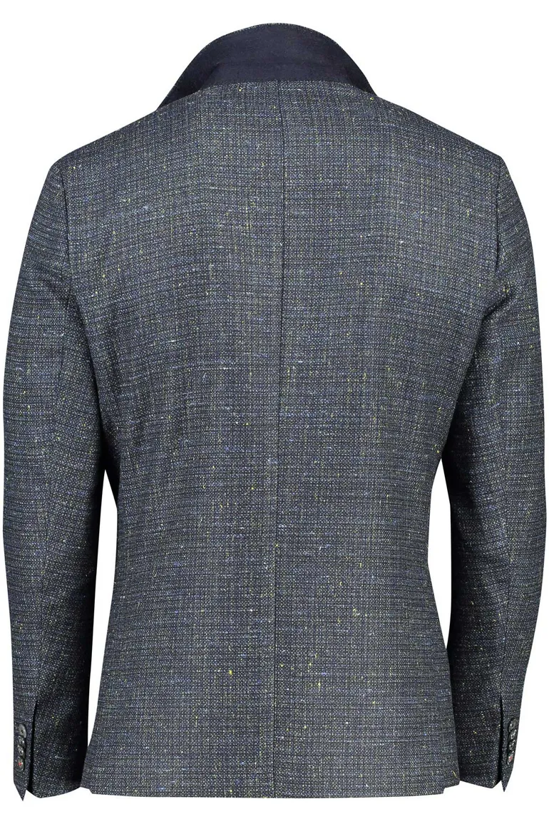 colbert Roy Robson wol slim fit groen geruit
