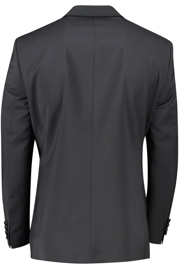 Digel smoking colbert mix en match wol normale fit zwart effen