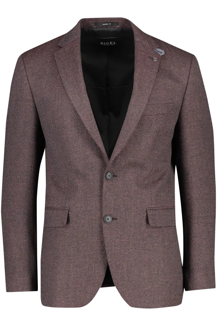 Digel colbert wol normale fit rood