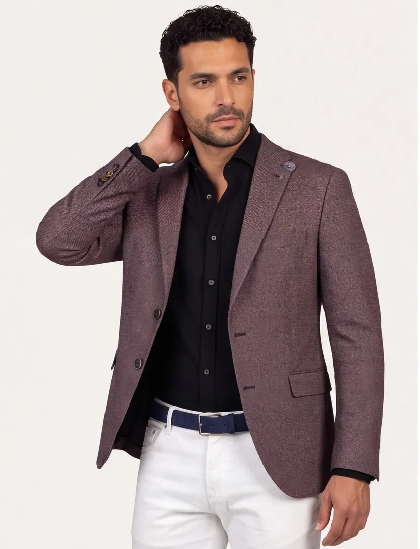 Digel colbert wol normale fit rood