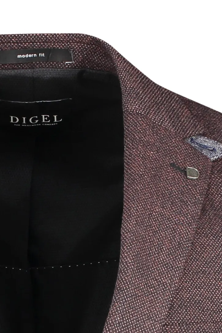 Digel colbert wol normale fit rood