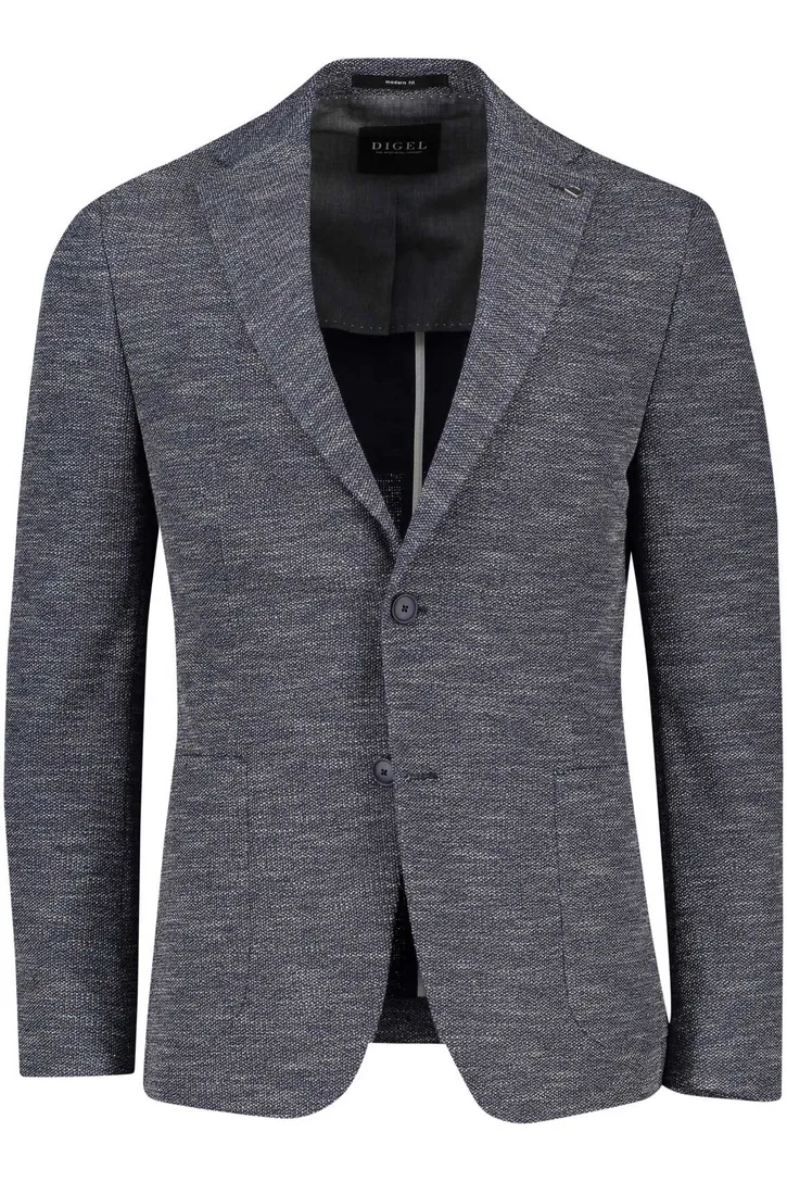 Digel colbert normale fit donkerblauw gemêleerd