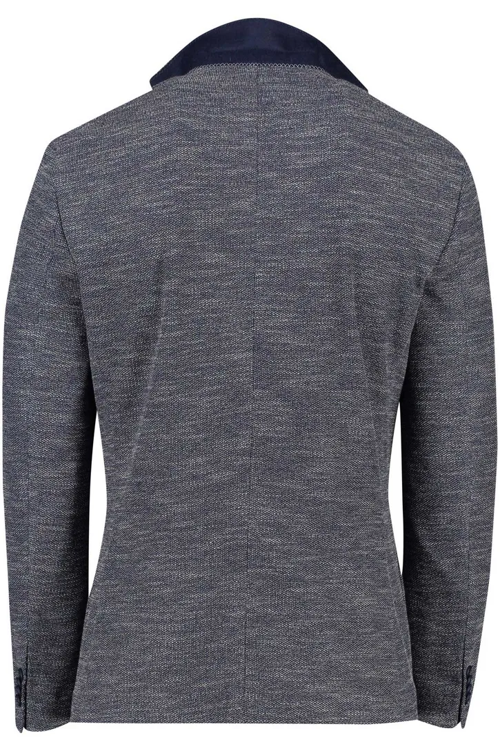 Digel colbert normale fit donkerblauw gemêleerd
