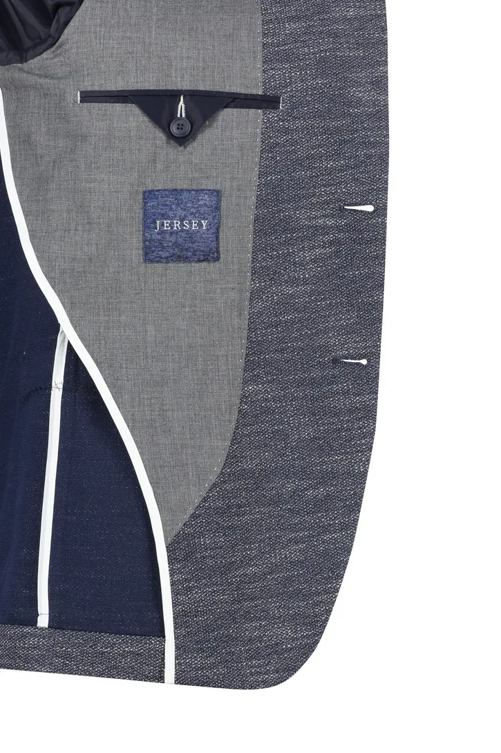 Digel colbert normale fit donkerblauw gemêleerd