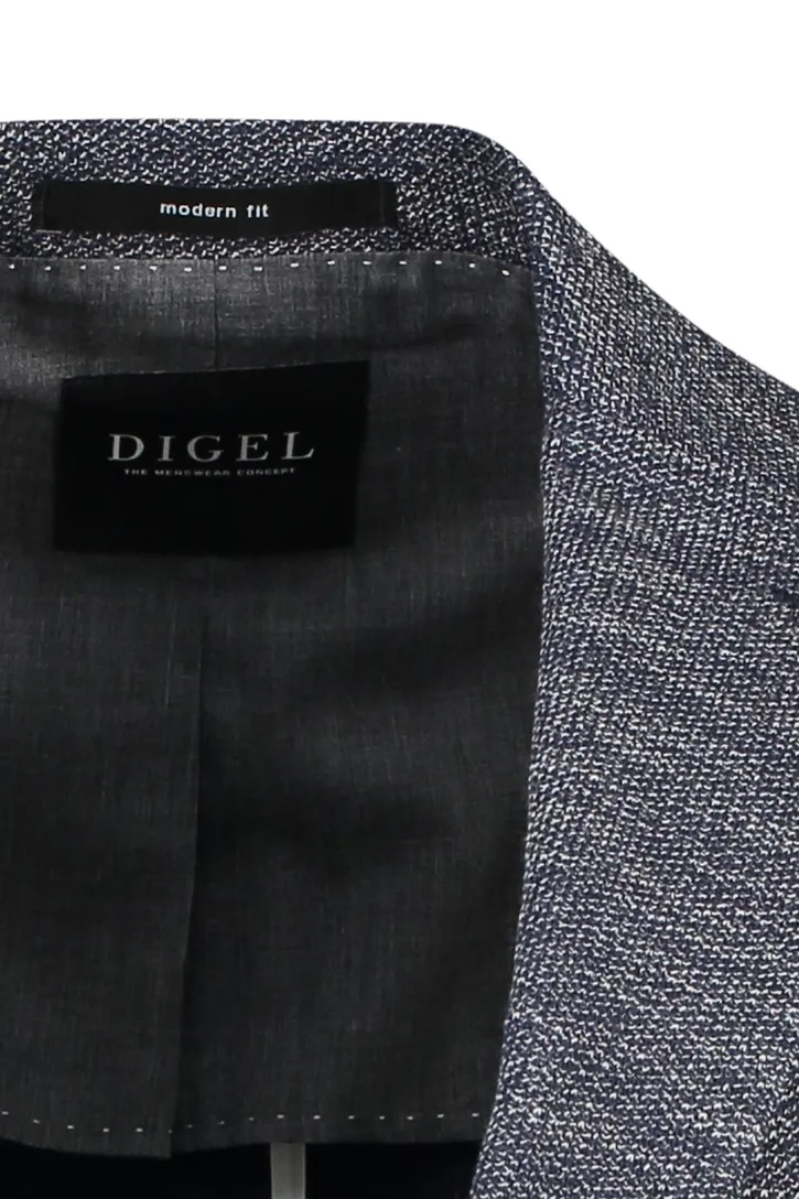 Digel colbert normale fit donkerblauw gemêleerd