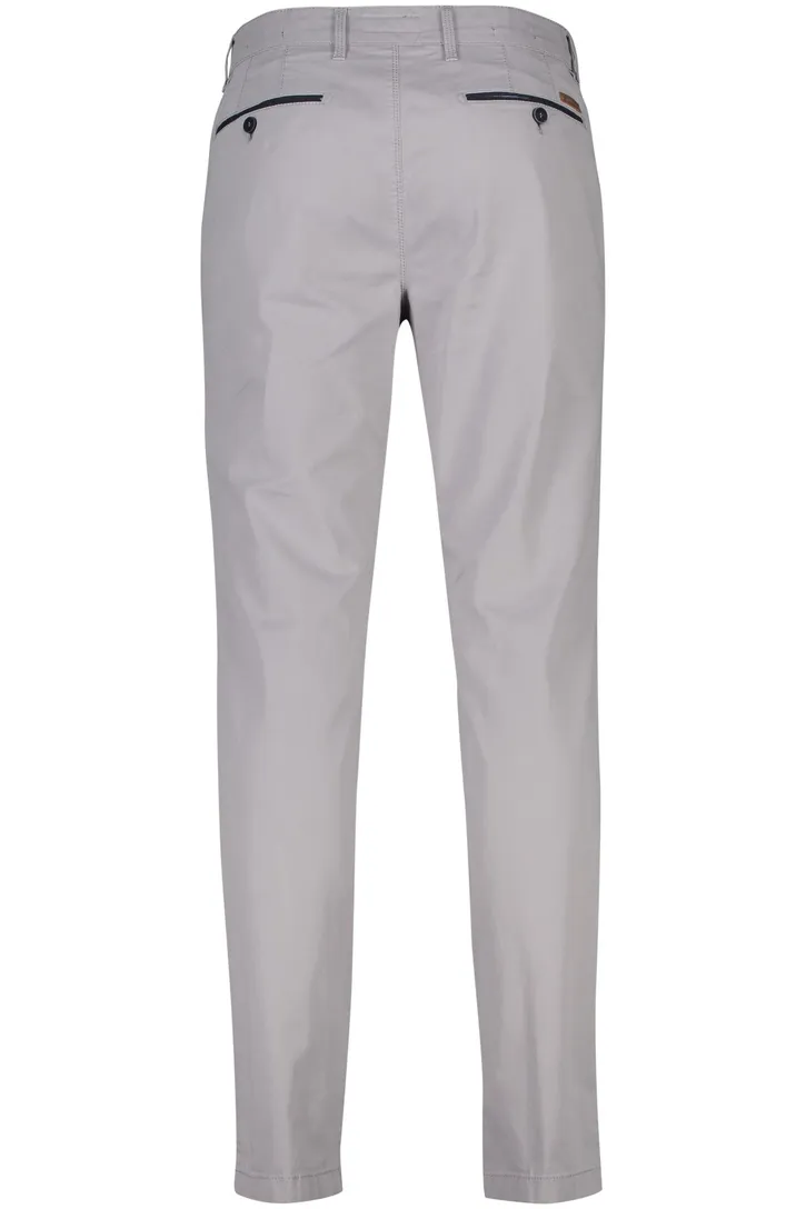 Gardeur katoenen broek grijs effen katoen Benny