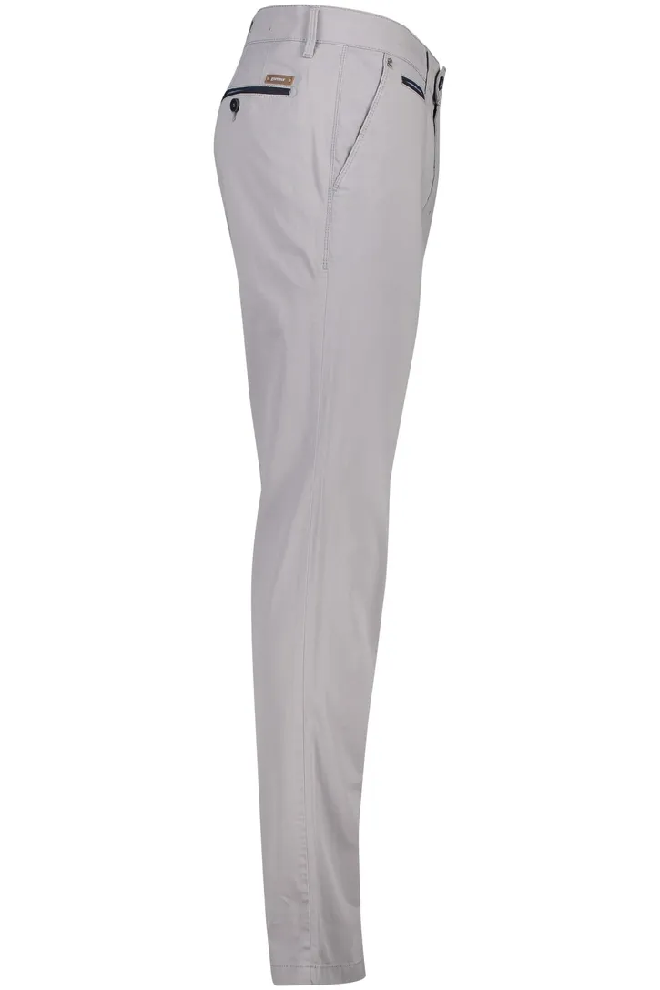 Gardeur katoenen broek grijs effen katoen Benny