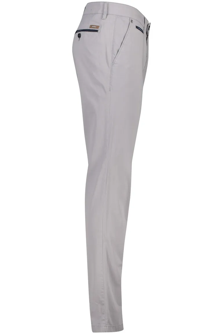 katoenen broek Gardeur grijs effen katoen Benny