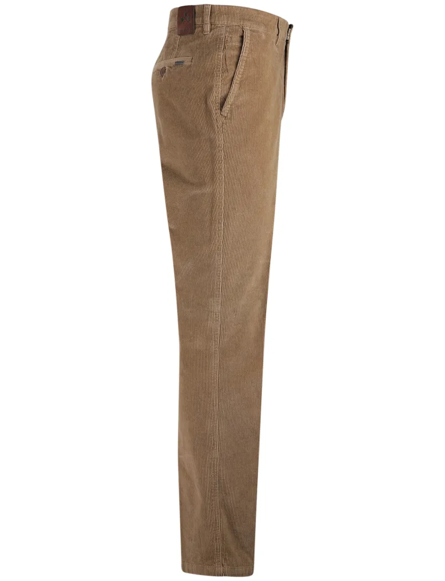 M.E.N.S chino bruin effen corduroy